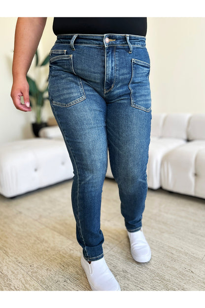 Judy Blue Full Size High Waist Skinny Jeans - Jeans - FITGGINS