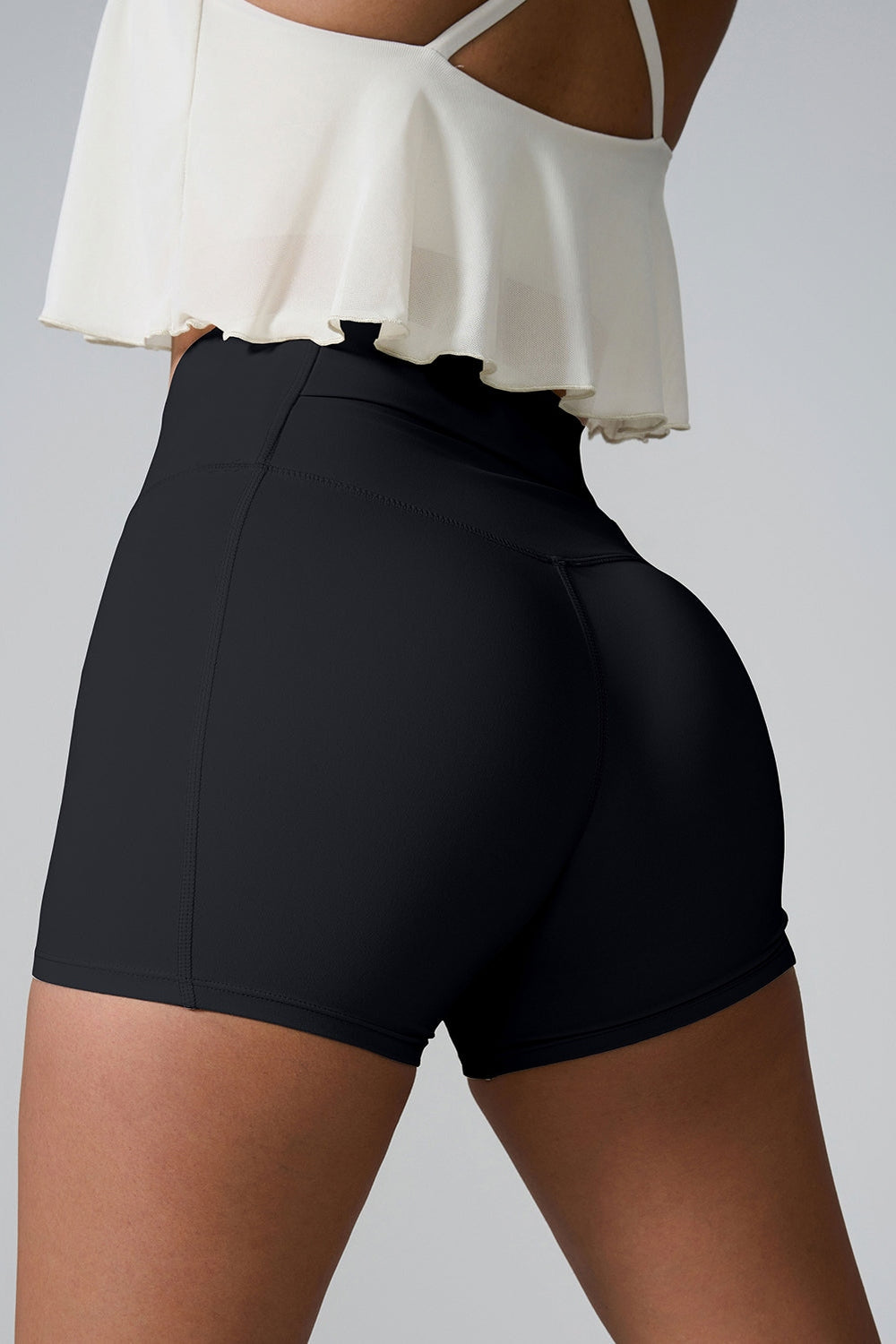 High Waist Active Shorts - Short Leggings - FITGGINS