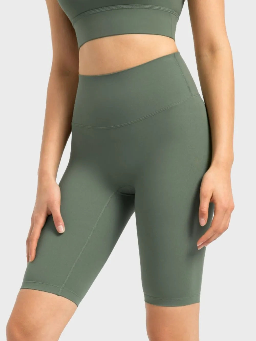 Millennia High Rise Wide Waistband Active Shorts Fitggins