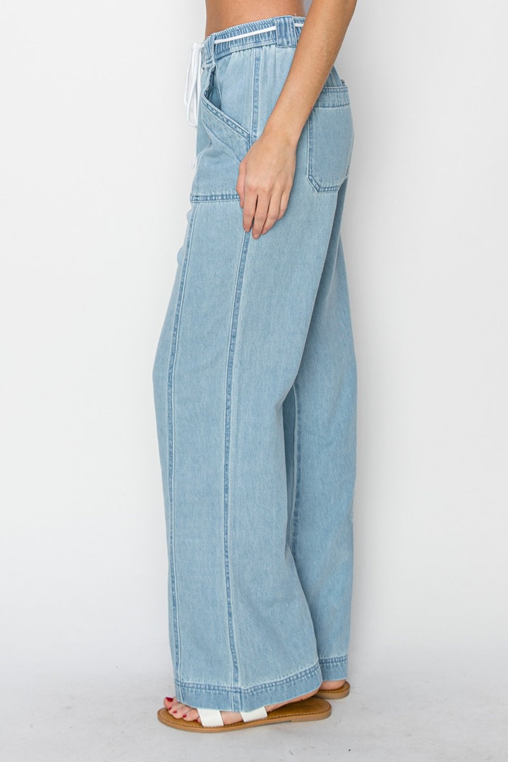 RISEN High Rise Straight Jeans - Jeans - FITGGINS