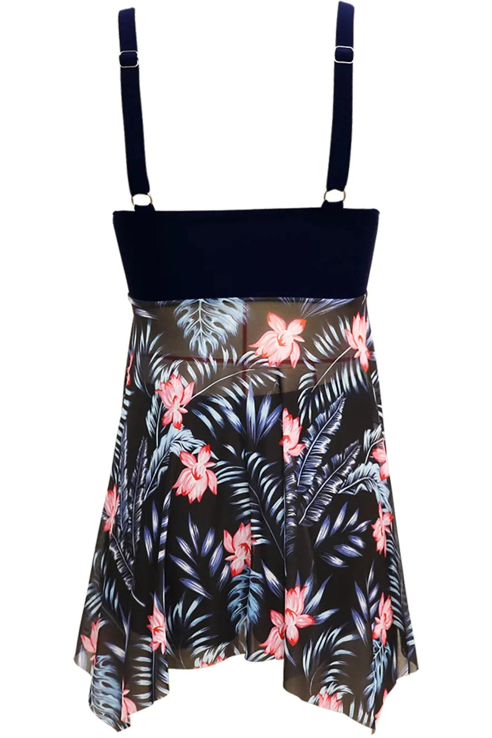 Printed Wide Strap Two-Piece Swim Set Fitggins