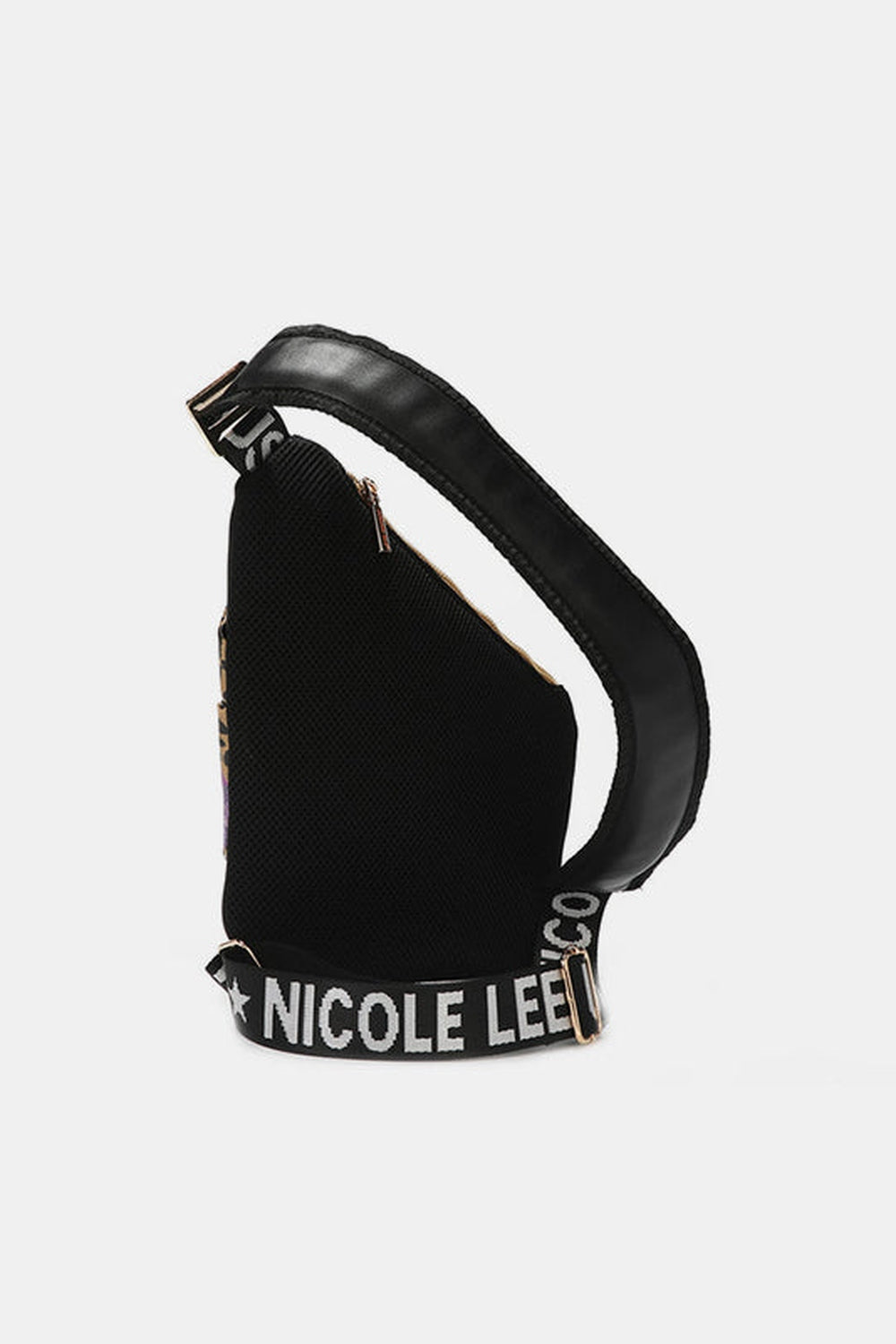 Nicole Lee USA Vegan Leather Leopard & Lip Pattern Crossbody Bag - Handbag - FITGGINS