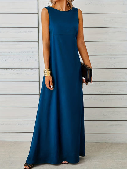 Sleeveless Flowy Maxi Dress Fitggins