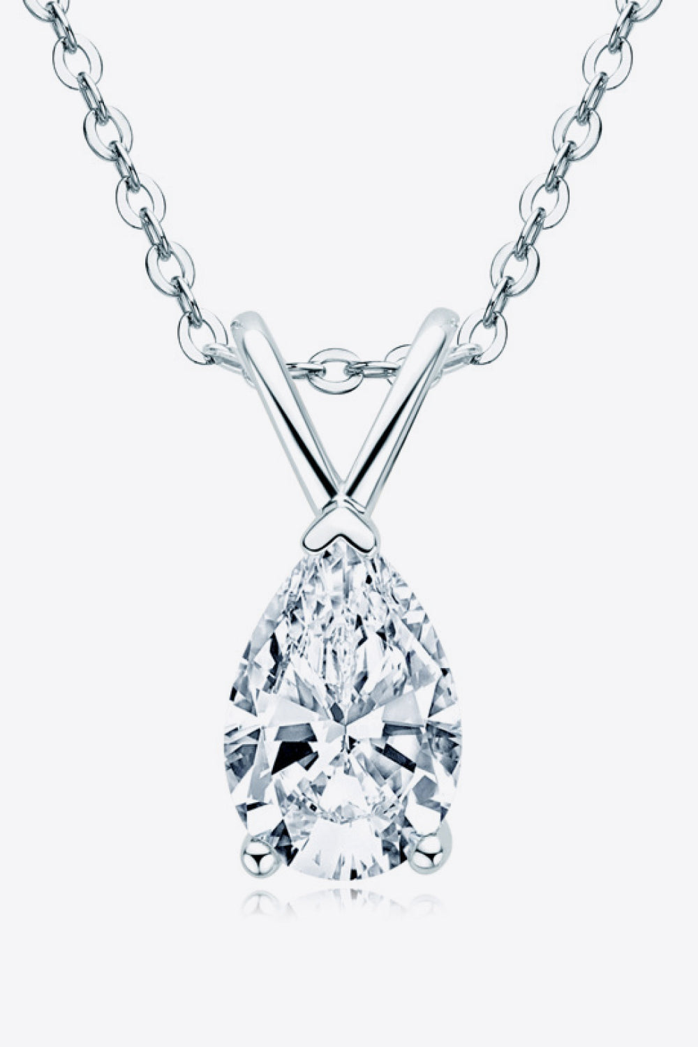 1.5 Carat Moissanite Pendant 925 Sterling Silver Necklace - Necklaces - FITGGINS