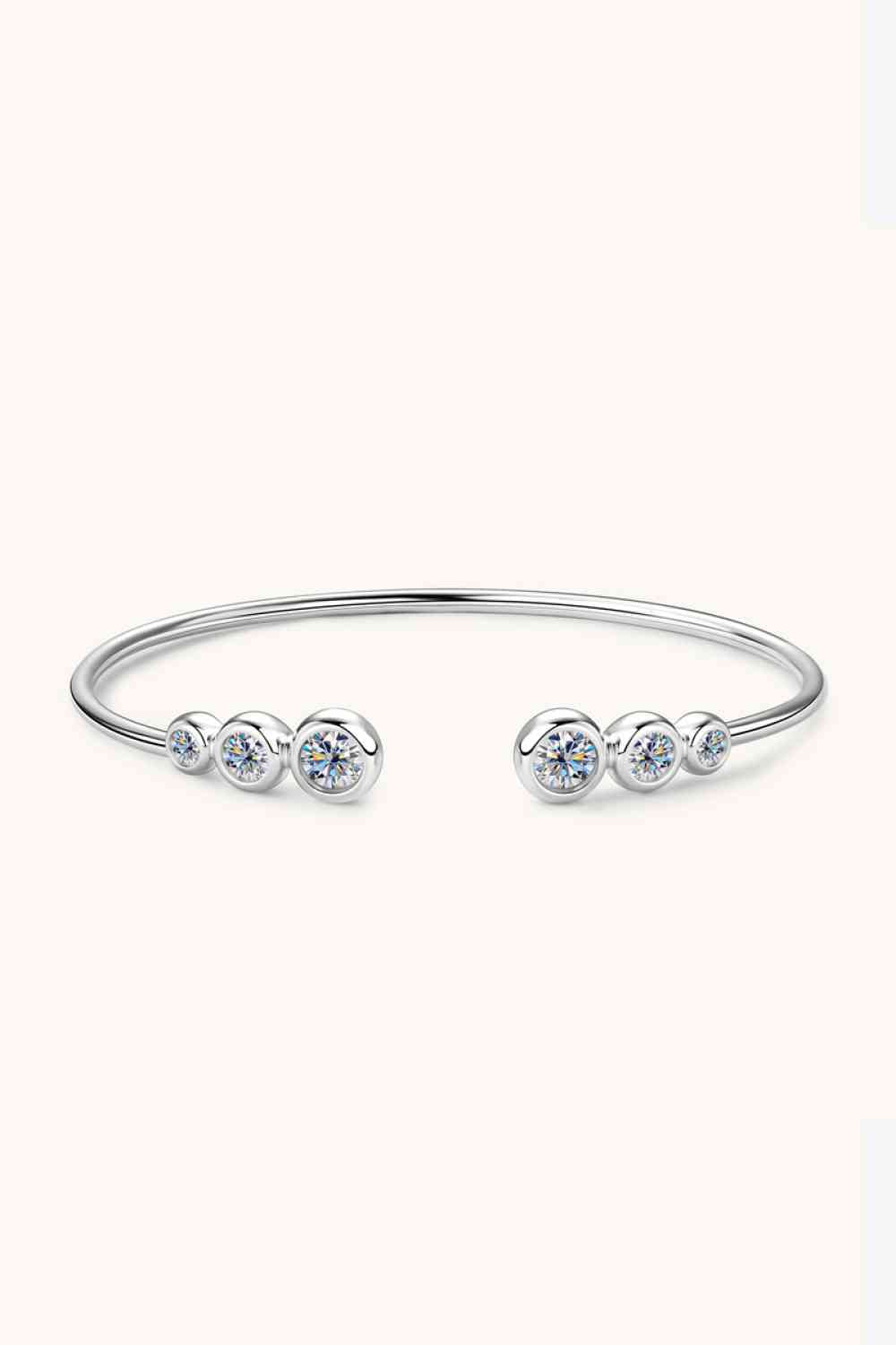 1.8 Carat Moissanite 925 Sterling Silver Bracelet - Bracelets - FITGGINS