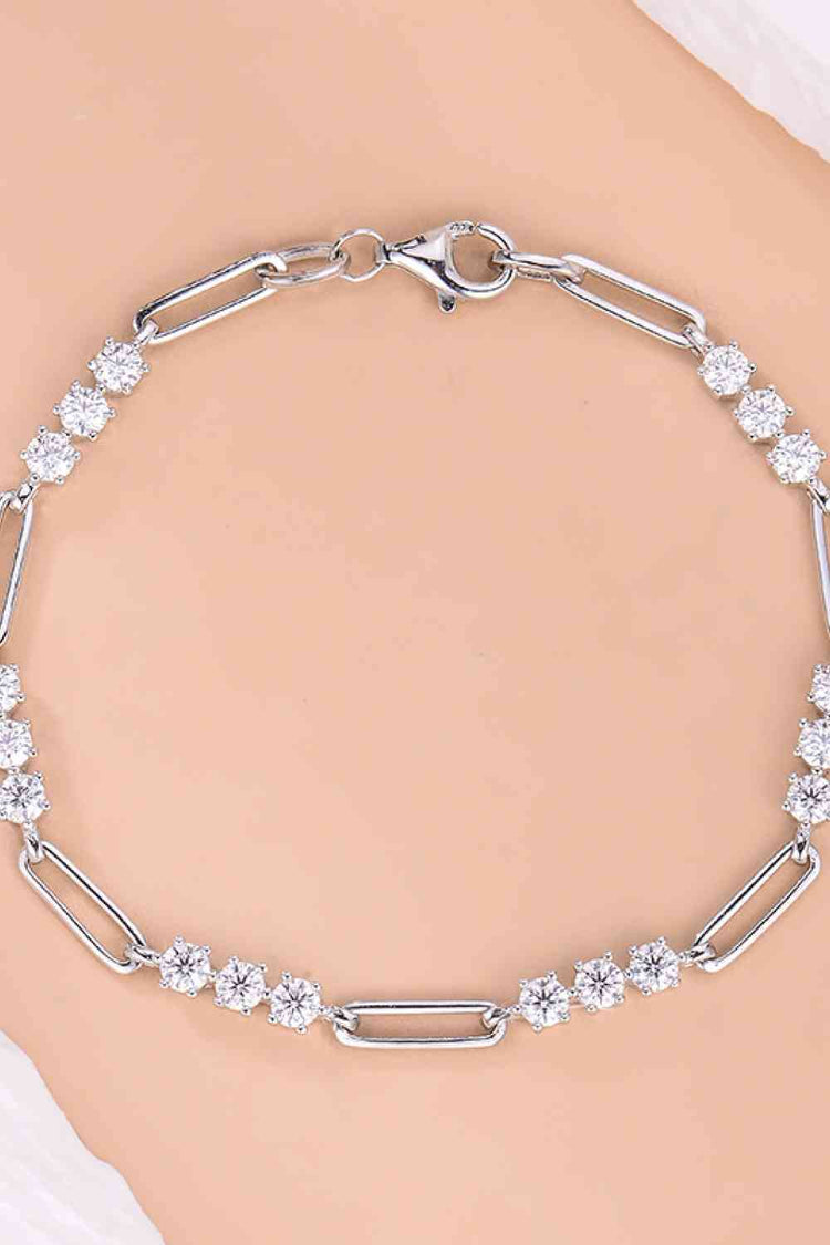 1.8 Carat Moissanite 925 Sterling Silver Bracelet - Bracelets - FITGGINS