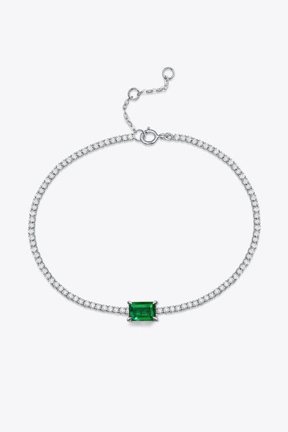 1 Carat Lab-Grown Emerald Bracelet - Bracelets - FITGGINS