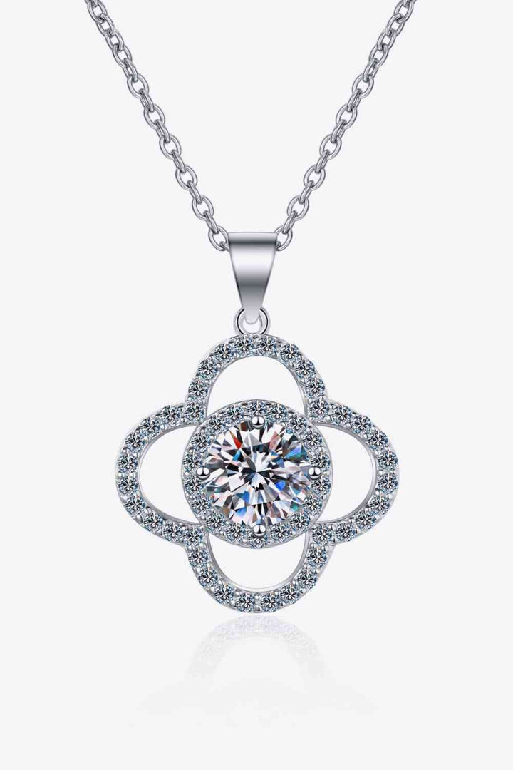 1 Carat Moissanite 925 Sterling Silver Necklace - Necklaces - FITGGINS