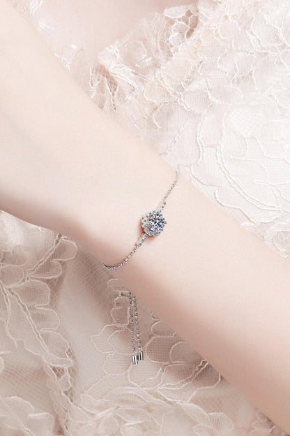 1 Carat Moissanite Chain Bracelet - Bracelets - FITGGINS