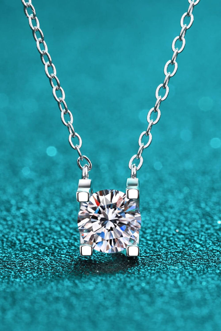 1 Carat Moissanite Chain Necklace - Necklaces - FITGGINS