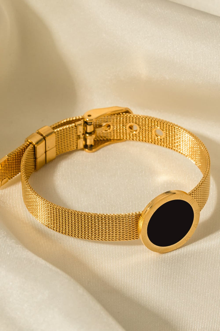 18K Gold-Plated Copper Wide Bracelet - Bracelets - FITGGINS