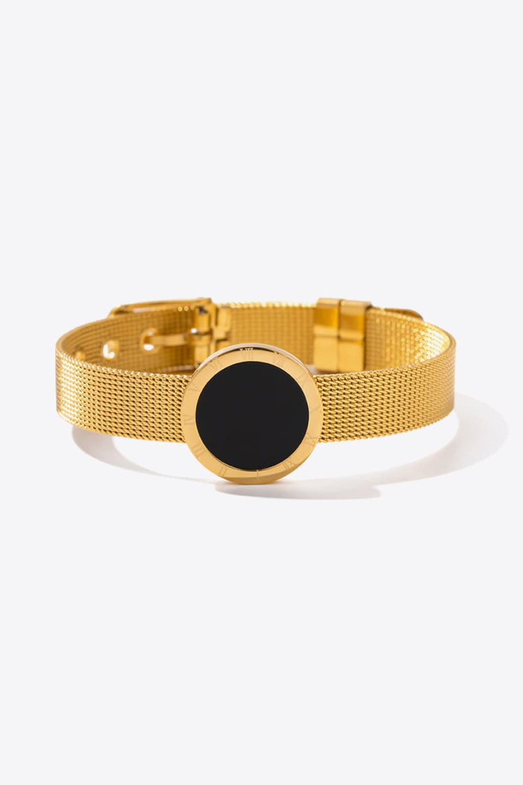 18K Gold-Plated Copper Wide Bracelet - Bracelets - FITGGINS
