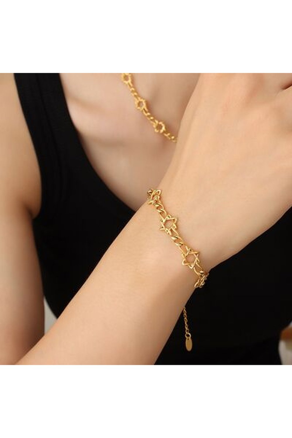 18K Gold-Plated Titanium Steel Bracelet - Bracelets - FITGGINS