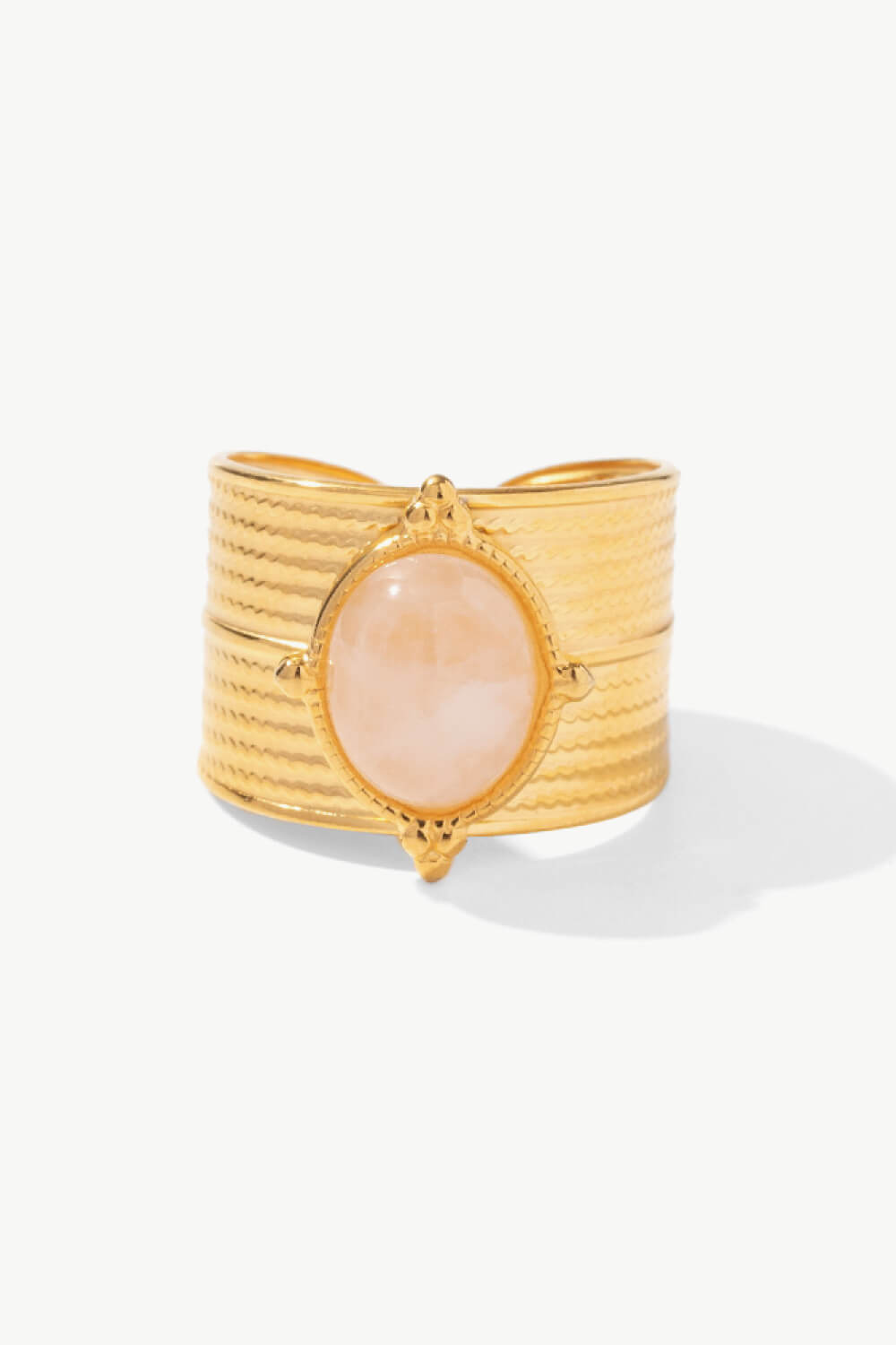 18K Gold-Plated Wide Open Ring - Rings - FITGGINS