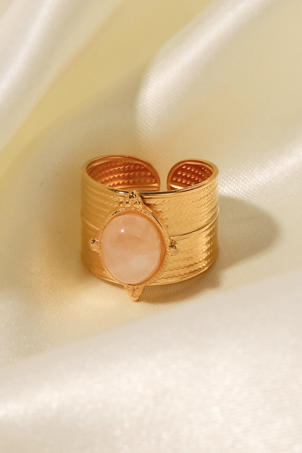 18K Gold-Plated Wide Open Ring - Rings - FITGGINS