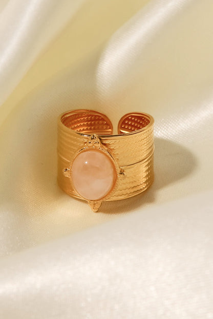 18K Gold-Plated Wide Open Ring - Rings - FITGGINS