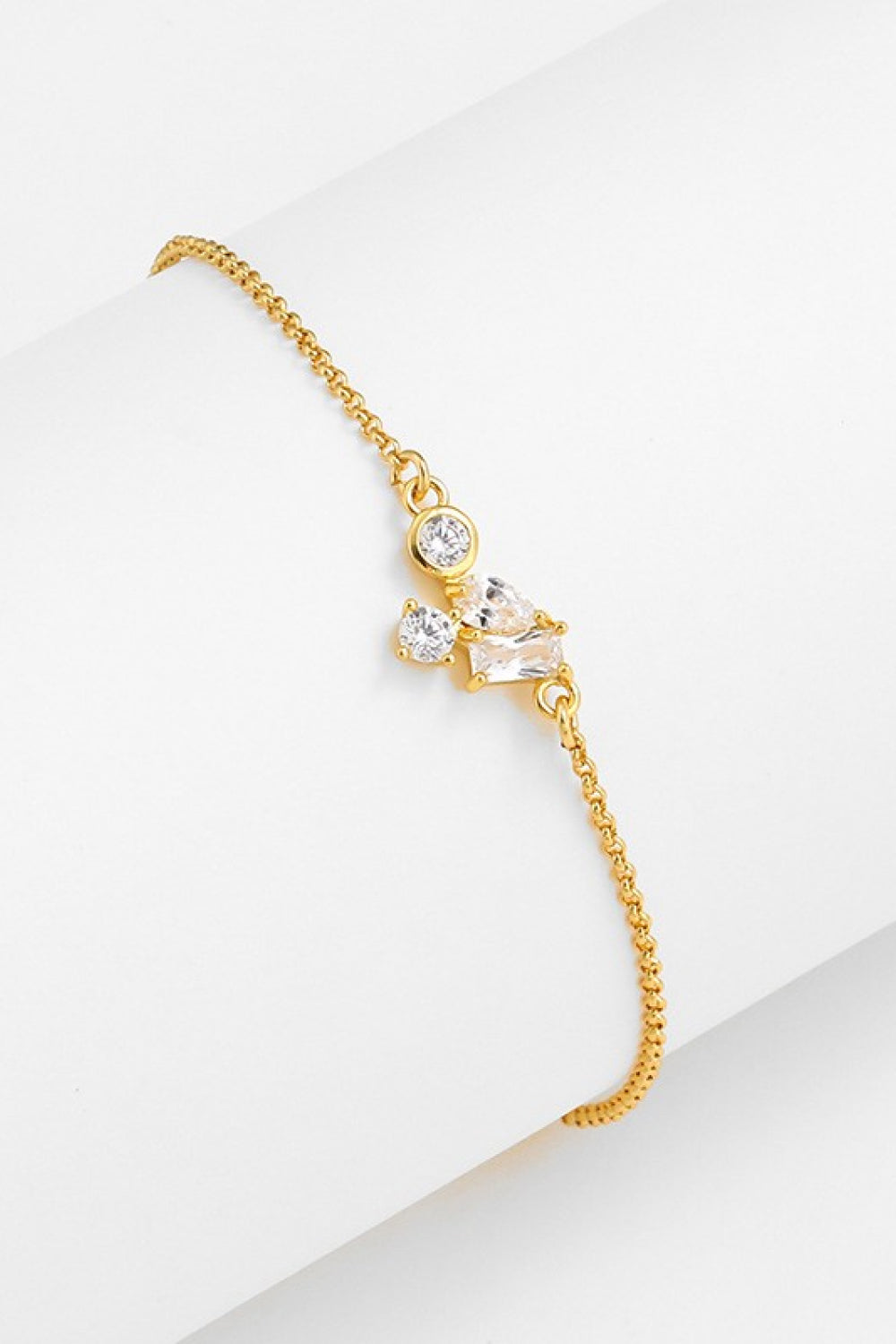 18K Gold Plated Zircon Bracelet - Bracelets - FITGGINS