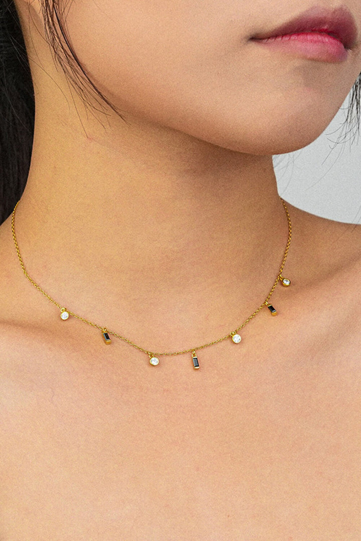 18K Gold Plated Multi-Charm Chain Necklace - Necklaces - FITGGINS