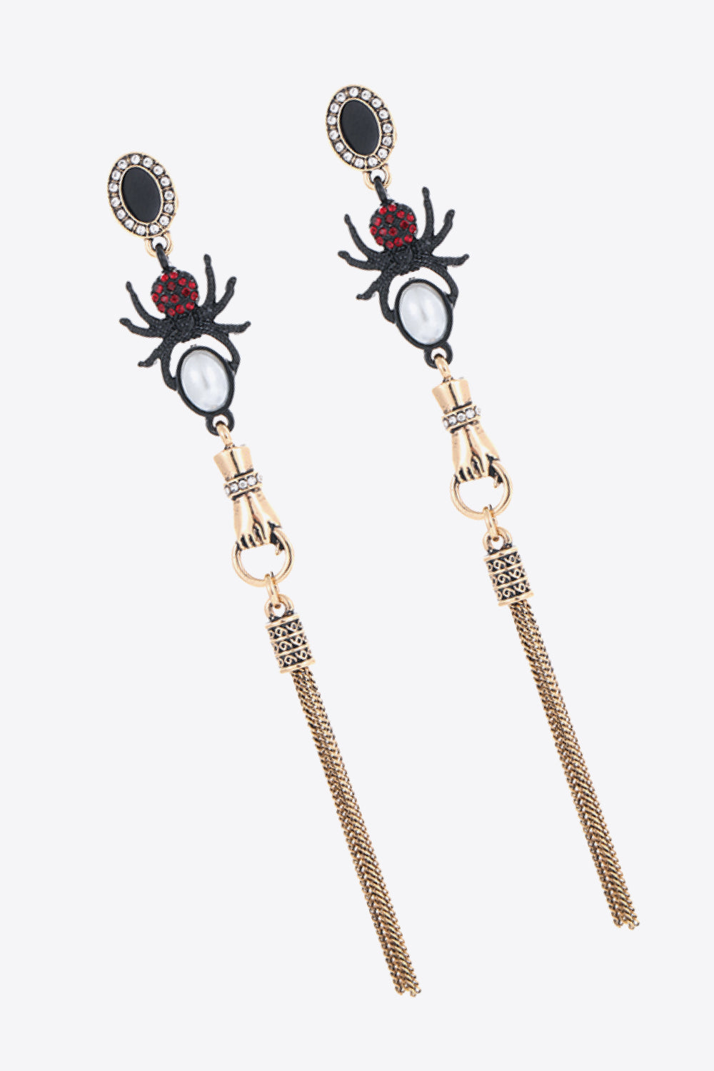 18K Gold-Plated Spider Drop Earrings - Earrings - FITGGINS