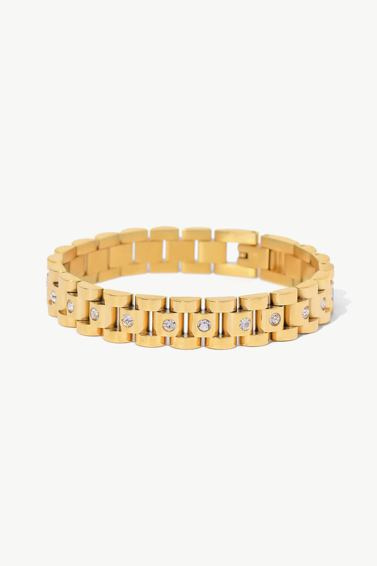 18K Gold-Plated Watch Band Bracelet - Bracelets - FITGGINS