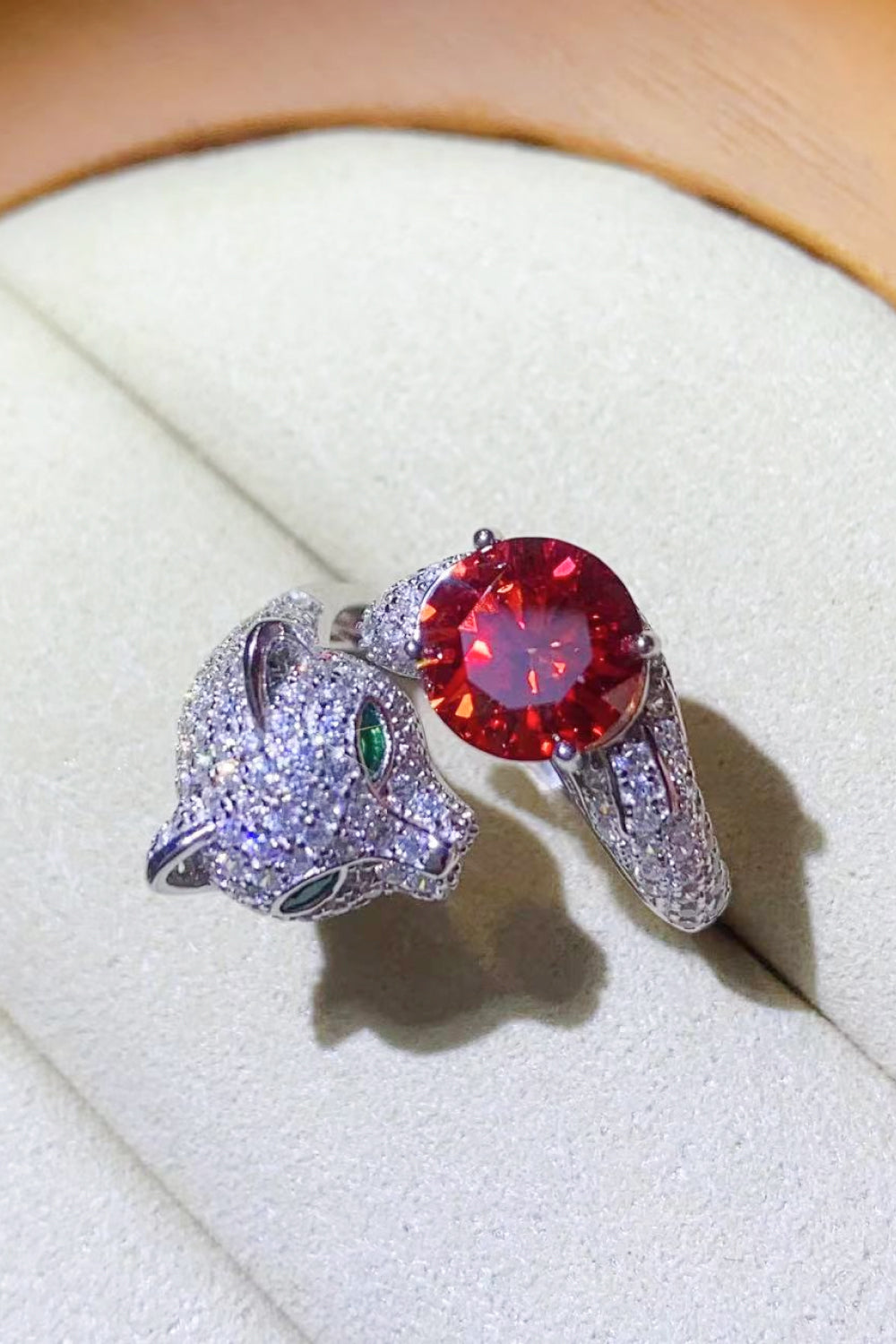 2 Carat Moissanite Adjustable Animal Ring - Rings - FITGGINS