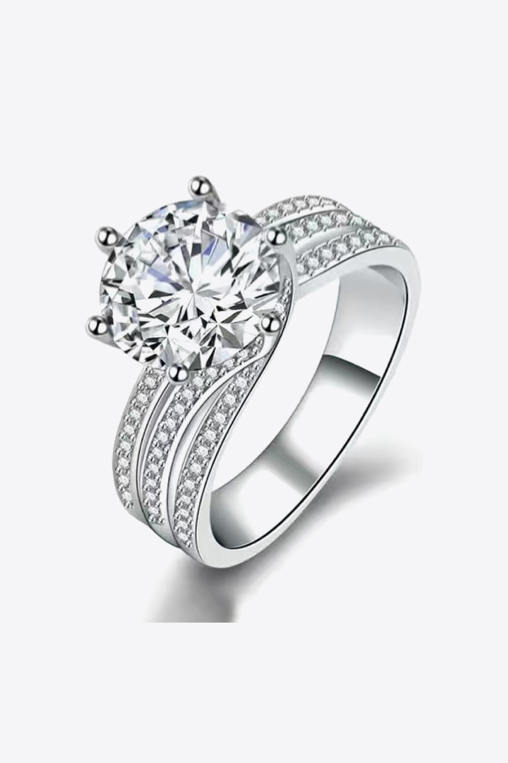 3 Carat Moissanite Three-Layer Ring - Rings - FITGGINS