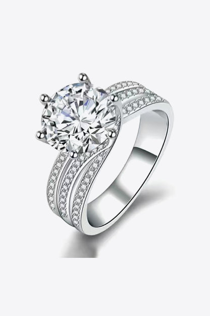 3 Carat Moissanite Three-Layer Ring - Rings - FITGGINS