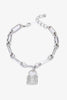 5-Piece Wholesale Lock Charm Chain Bracelet