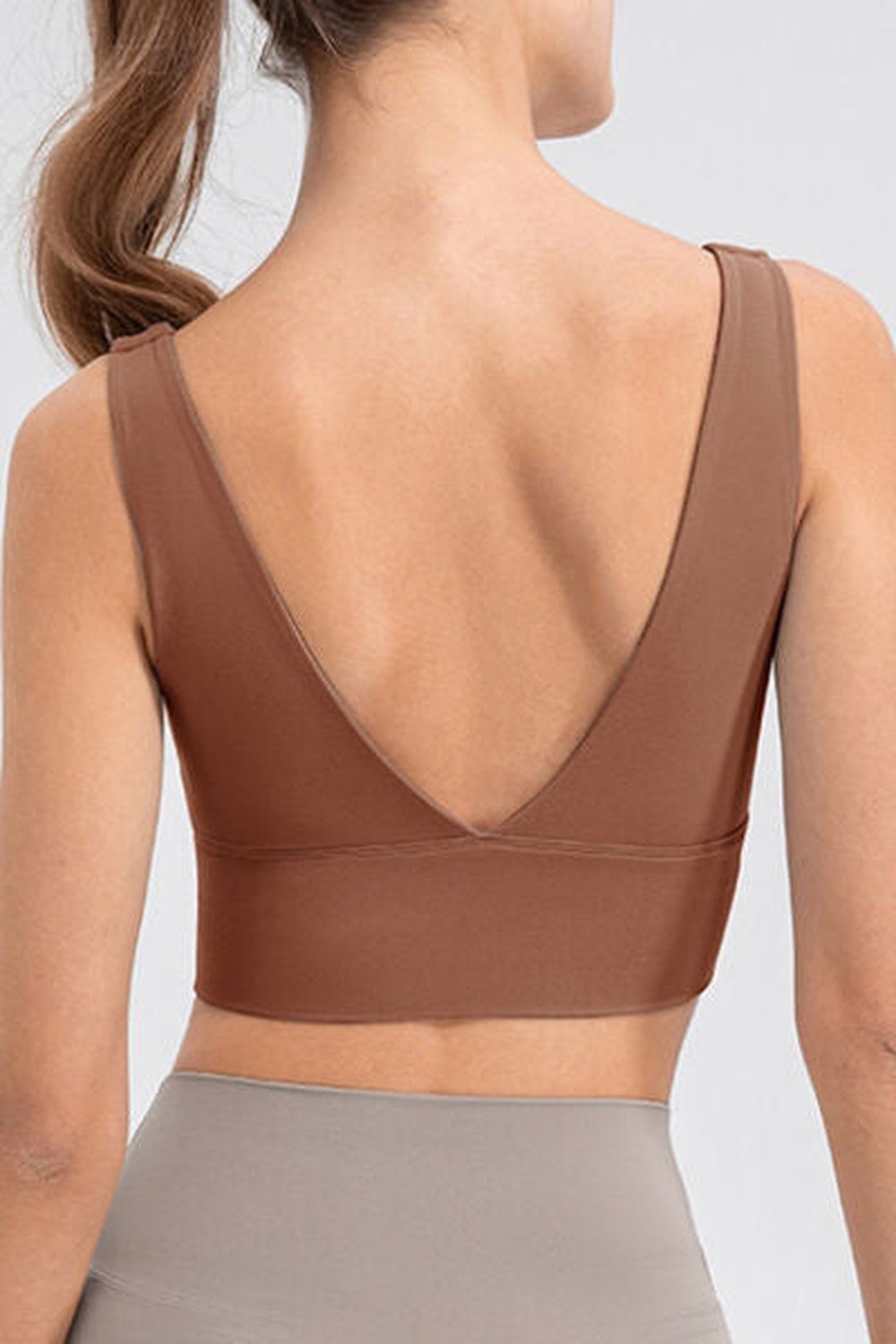 Scoop Neck Wide Strap Active Tank - Crop Tops & Tank Tops - FITGGINS