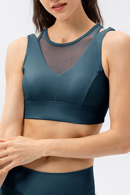 Cutout Wide Strap Active Tank - Crop Tops & Tank Tops - FITGGINS