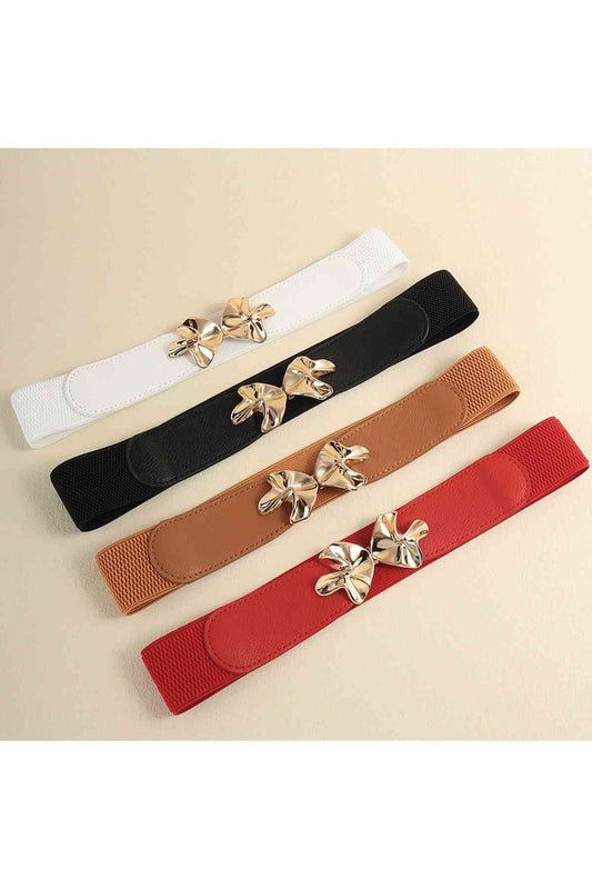 Alloy Buckle Elastic Belt - Belt - FITGGINS