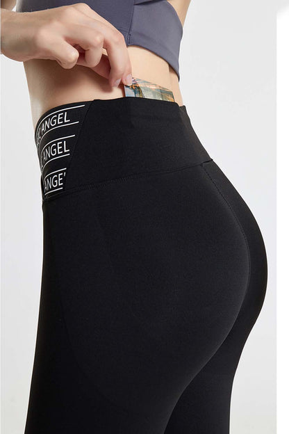 Wide Waistband Sports Pants - Leggings - FITGGINS