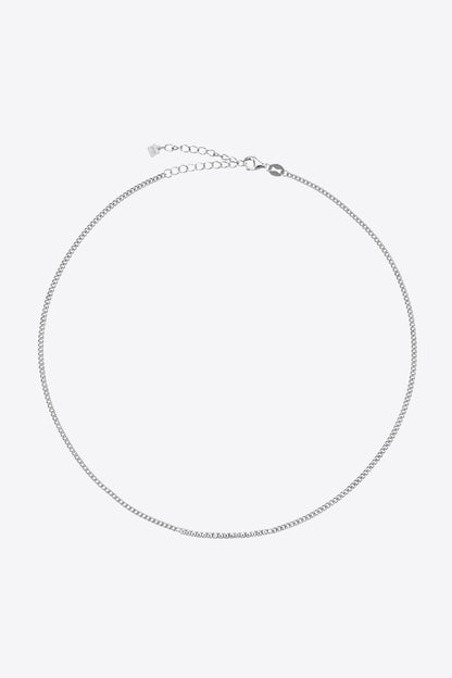 925 Sterling Silver Choker Necklace - Necklaces - FITGGINS