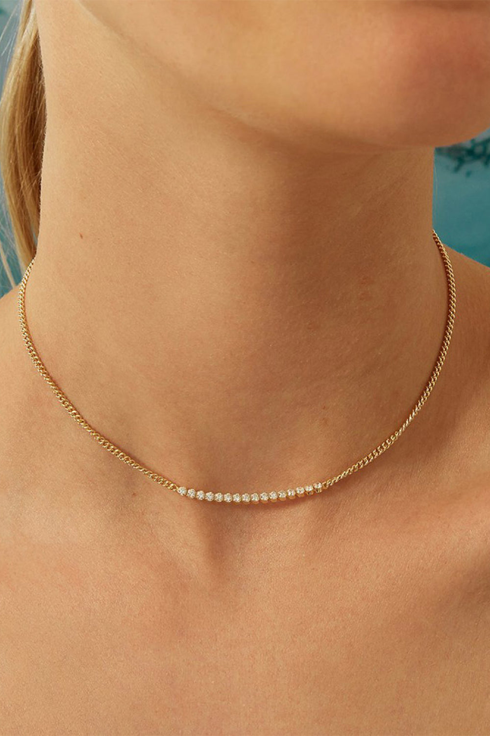 925 Sterling Silver Choker Necklace - Necklaces - FITGGINS