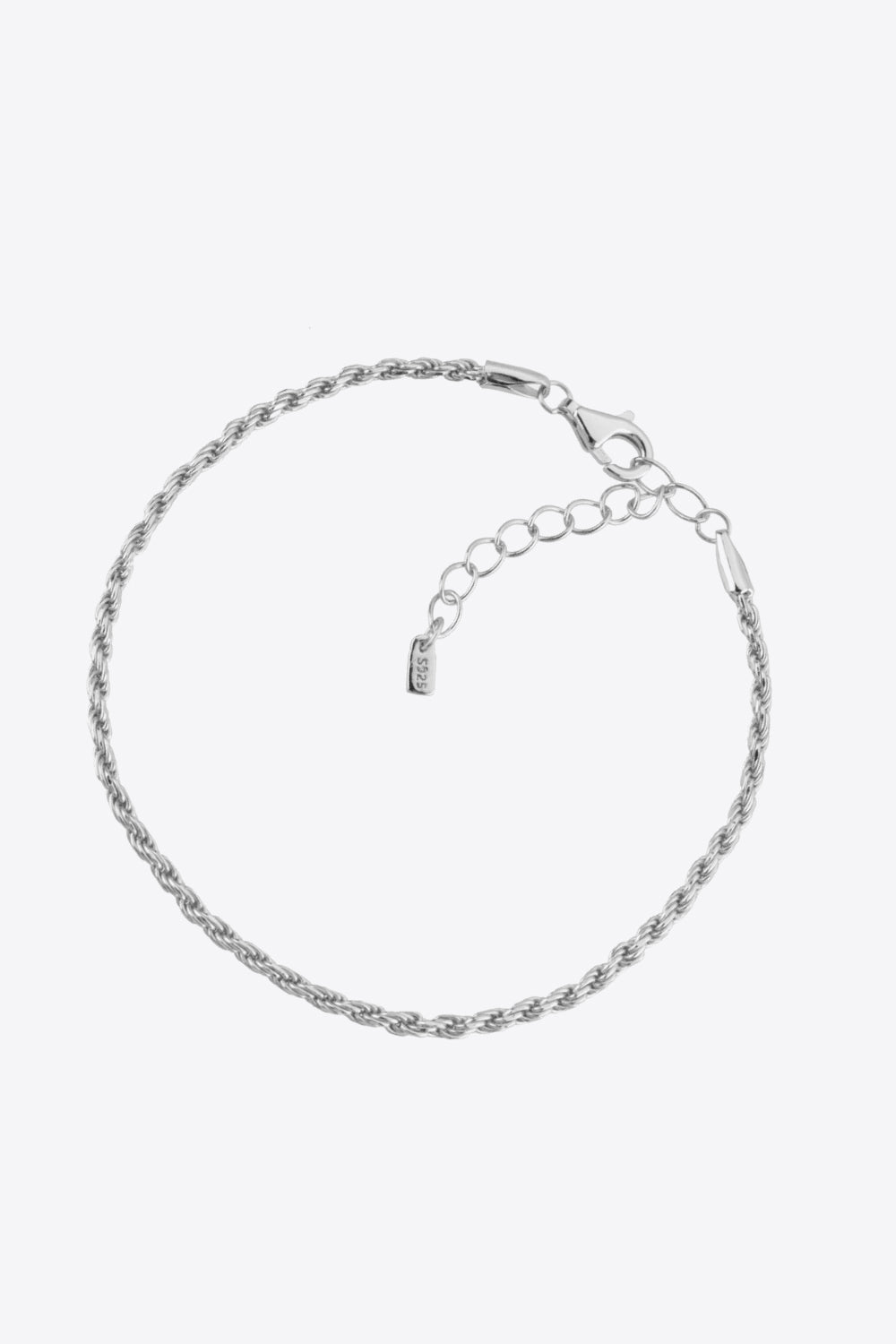 925 Sterling Silver Twisted Bracelet - Bracelets - FITGGINS
