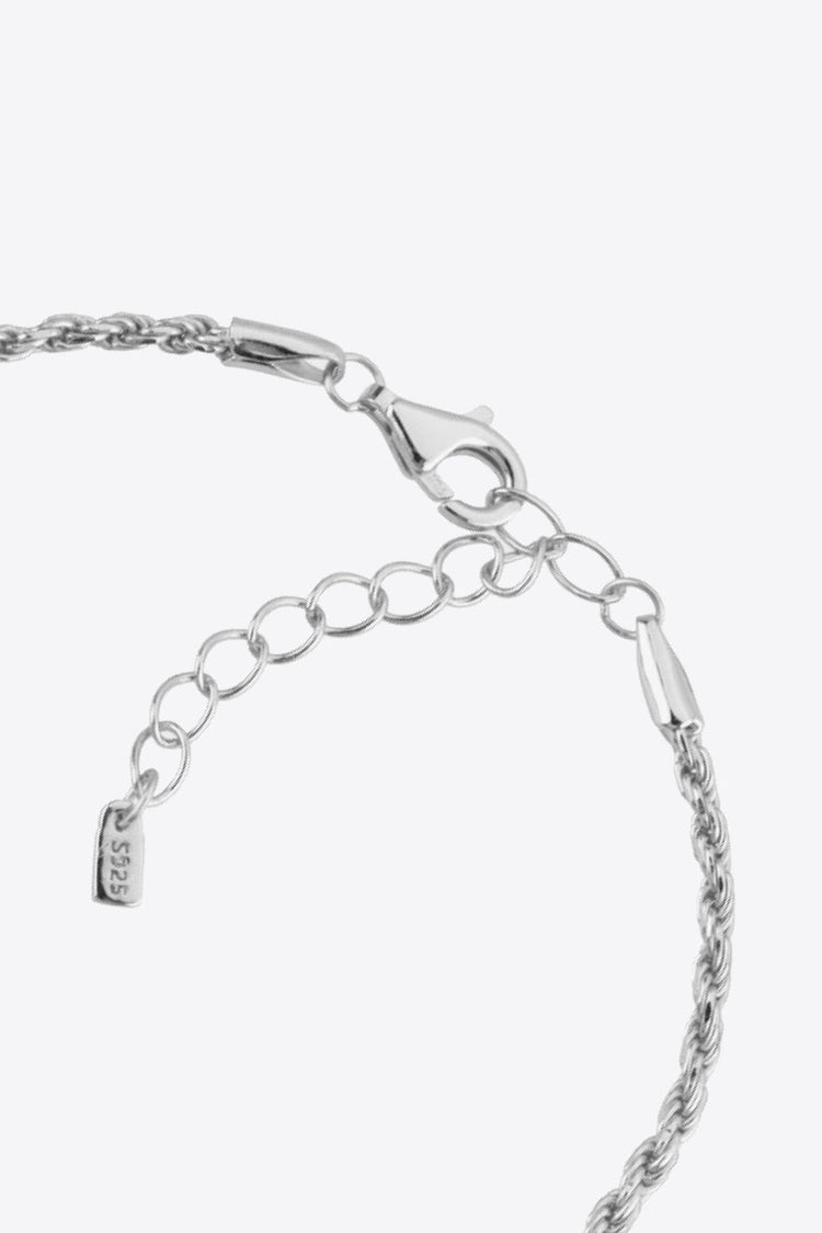 925 Sterling Silver Twisted Bracelet - Bracelets - FITGGINS