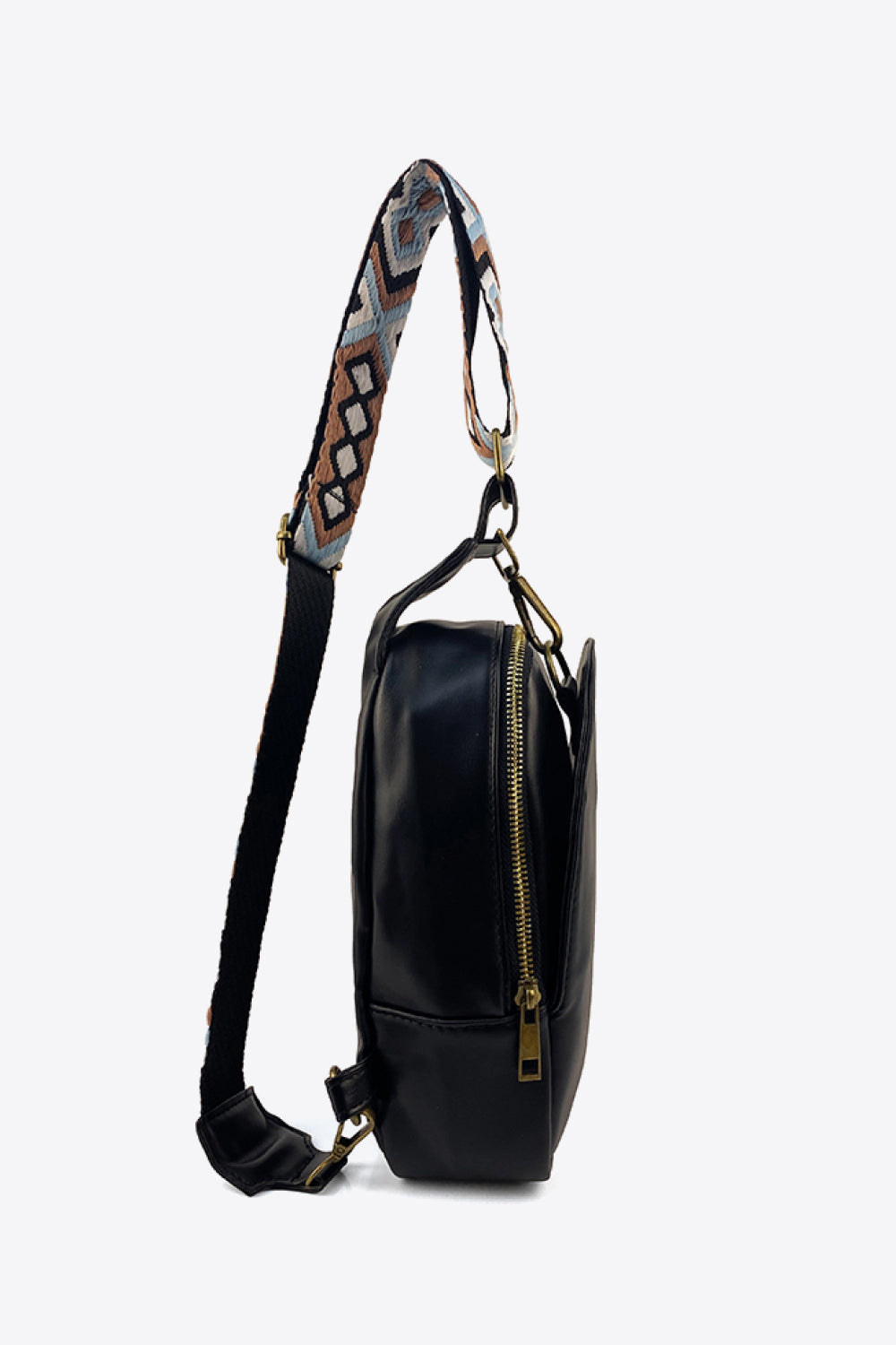 Adjustable Strap PU Leather Sling Bag - Handbag - FITGGINS