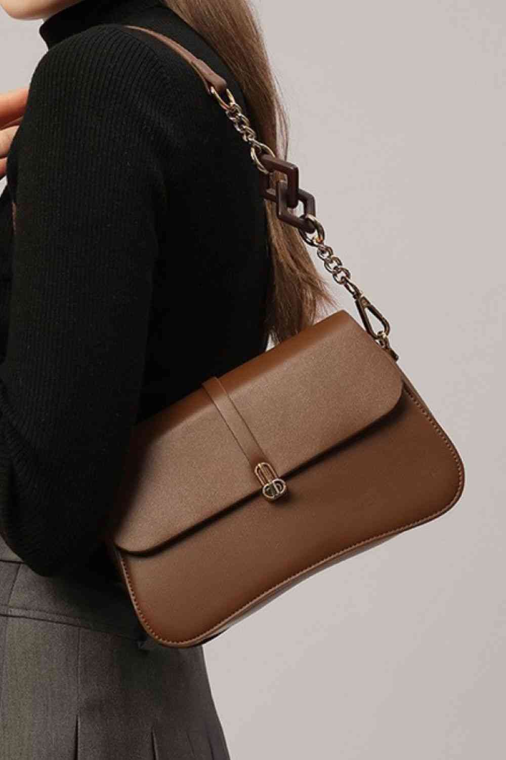 Adored PU Leather Shoulder Bag - Handbag - FITGGINS