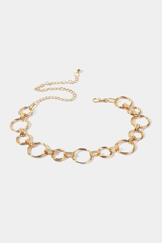 Alloy Chain Circle Shape Belt - Belt - FITGGINS