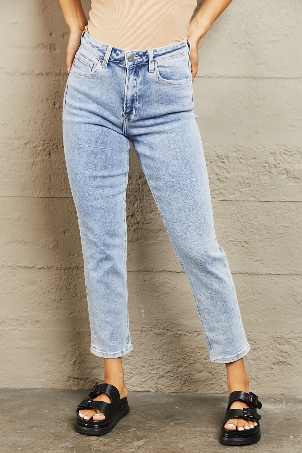 BAYEAS High Waisted Skinny Jeans - Jeans - FITGGINS