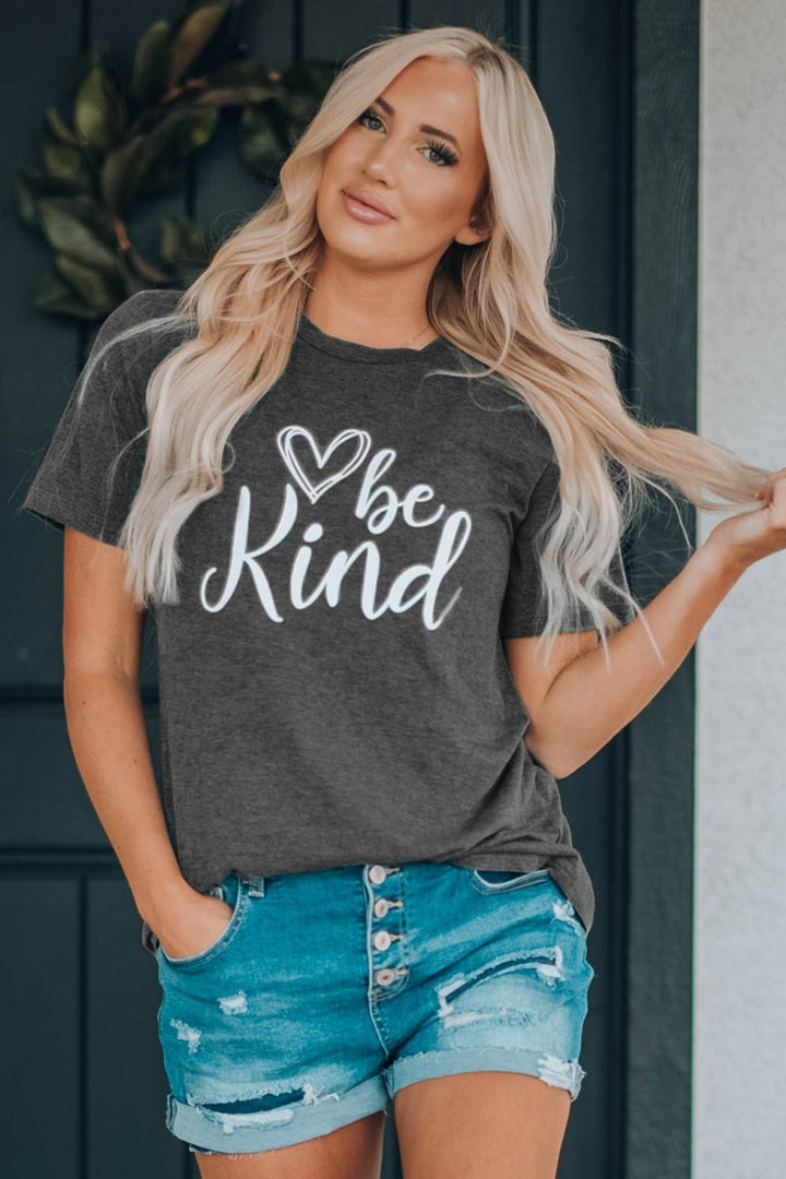 Be Kind Graphic T-Shirt - T-Shirts - FITGGINS