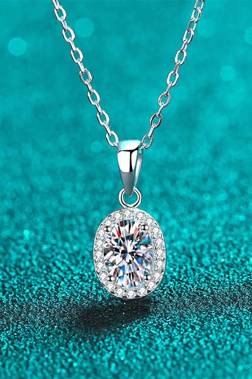 Be The One 1 Carat Moissanite Pendant Necklace - Necklaces - FITGGINS
