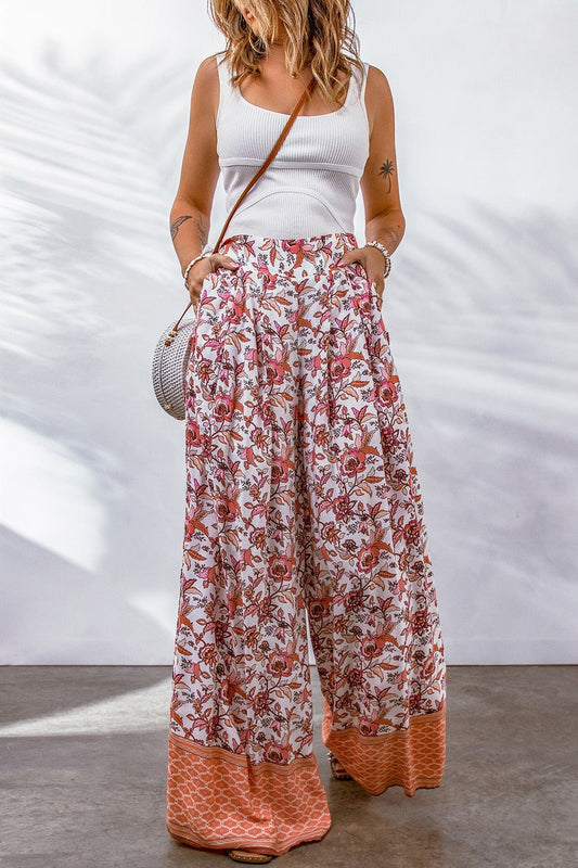 Bohemian Pleated Culottes - Pants - FITGGINS