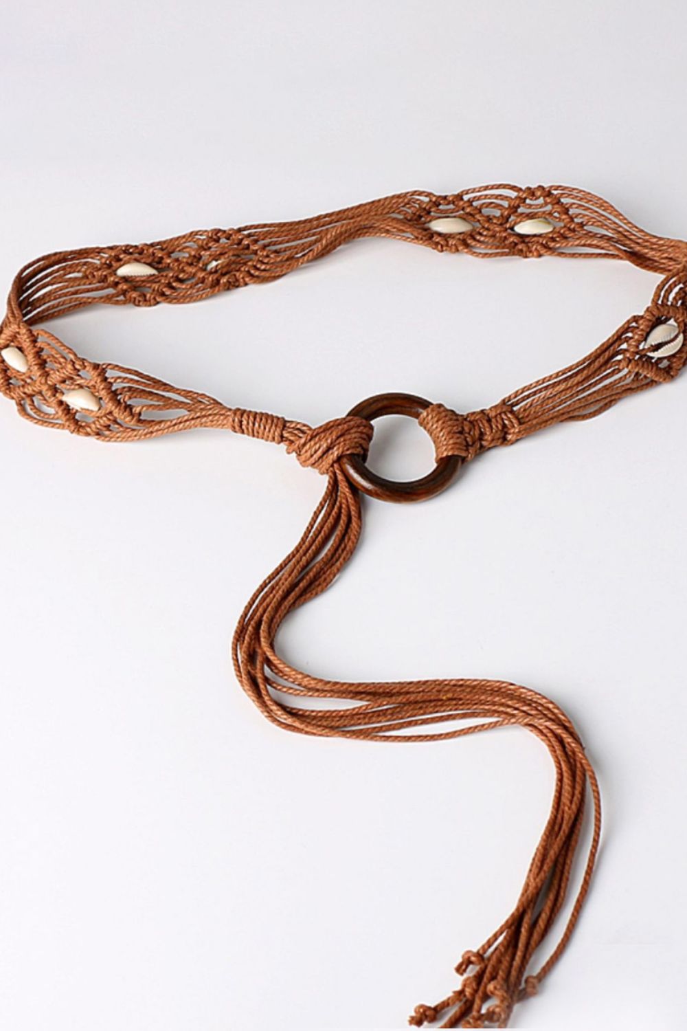 Bohemian Wood Ring Braid Belt - Belt - FITGGINS