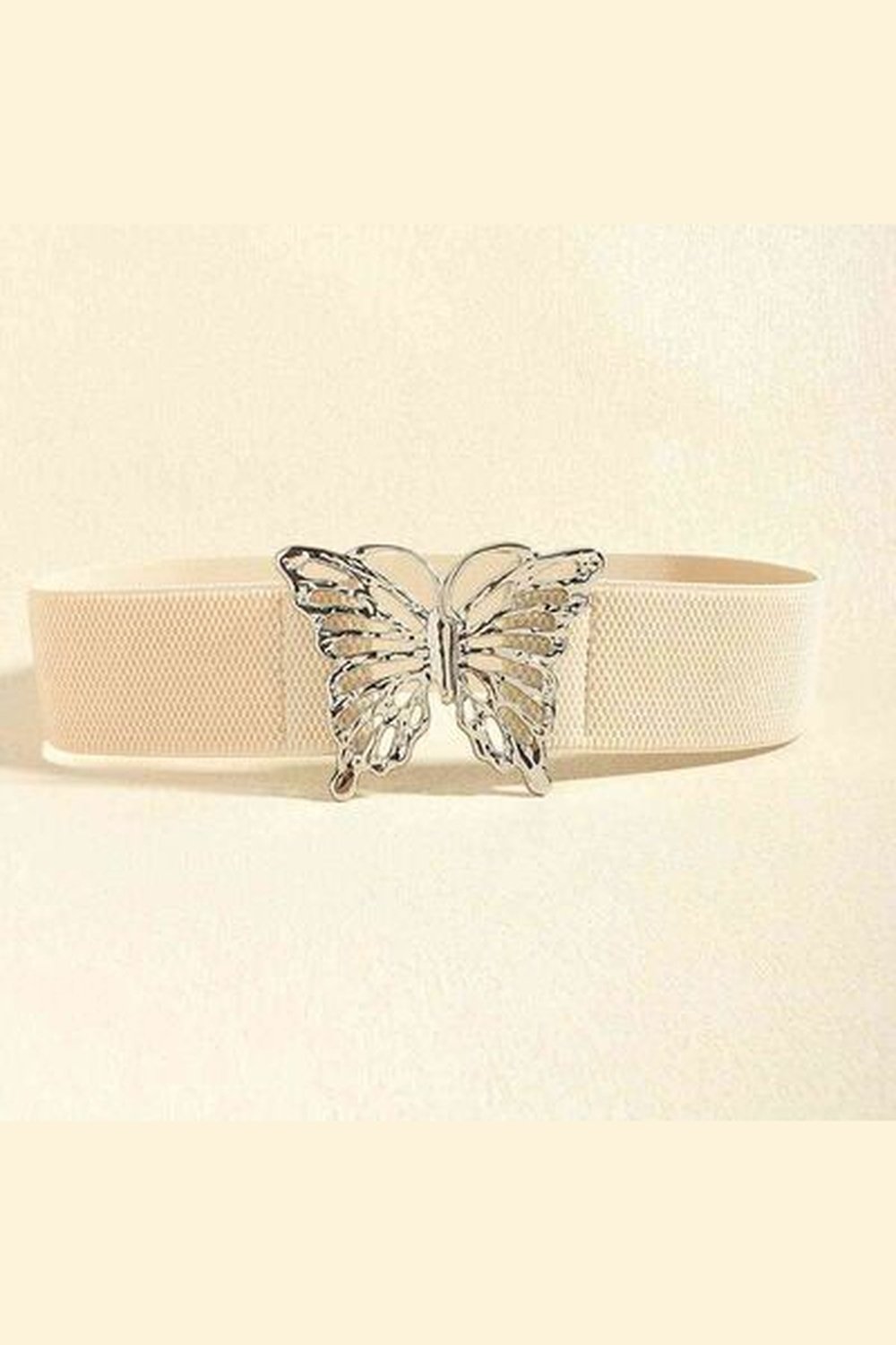 Butterfly Alloy Buckle Elastic Belt - Belt - FITGGINS