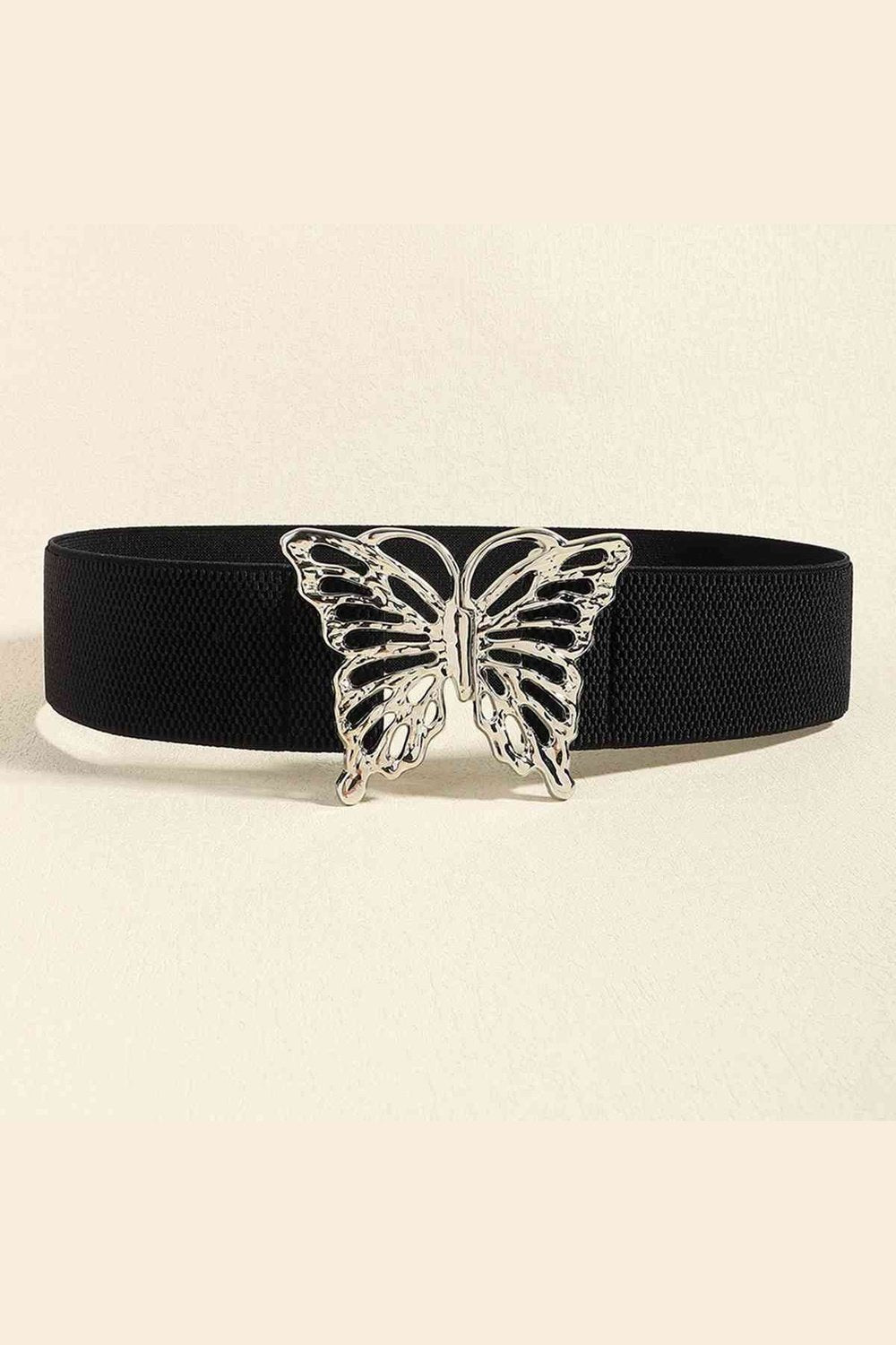 Butterfly Alloy Buckle Elastic Belt - Belt - FITGGINS