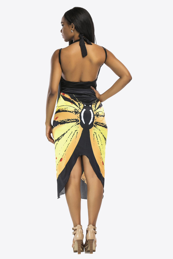 Butterfly Spaghetti Strap Cover Up - Cover-Ups - FITGGINS