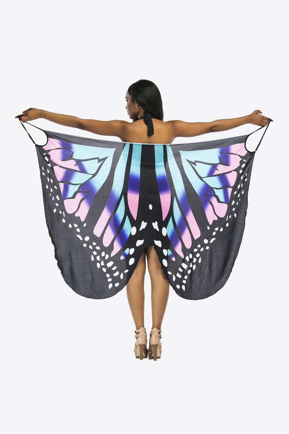 Butterfly Spaghetti Strap Cover Up - Cover-Ups - FITGGINS