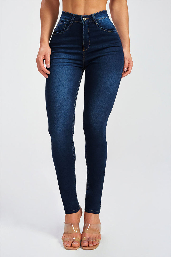 Button Fly Skinny Jeans - Jeans - FITGGINS
