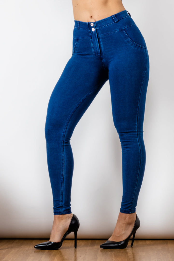 Buttoned Skinny Jeans - Jeans - FITGGINS